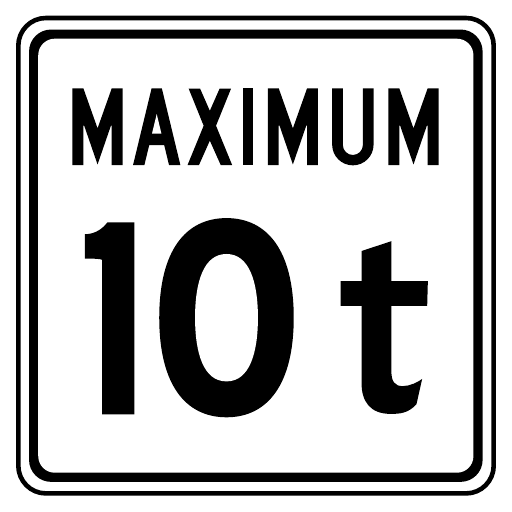 A white square with rounded black borders contains MAXIMUM over the unchanged printed value 10 followed by a lowercase t.